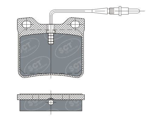 SCT GERMANY Комплект тормозных колодок, дисковый тормоз SP 294 PR